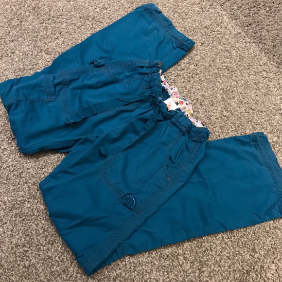 Kathy Peterson Pants - Koi by Kathy Peterson teal blue scrubs